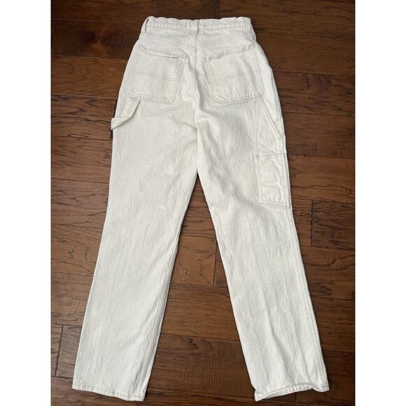 Abercrombie and Fitch 28 The 90s Straight Ultra High Rise Jeans Stone *flaw - Picture 2 of 4